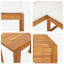Ensemble de banc de jardin vidaXL 4 pièces en bois d'acacia massif brun