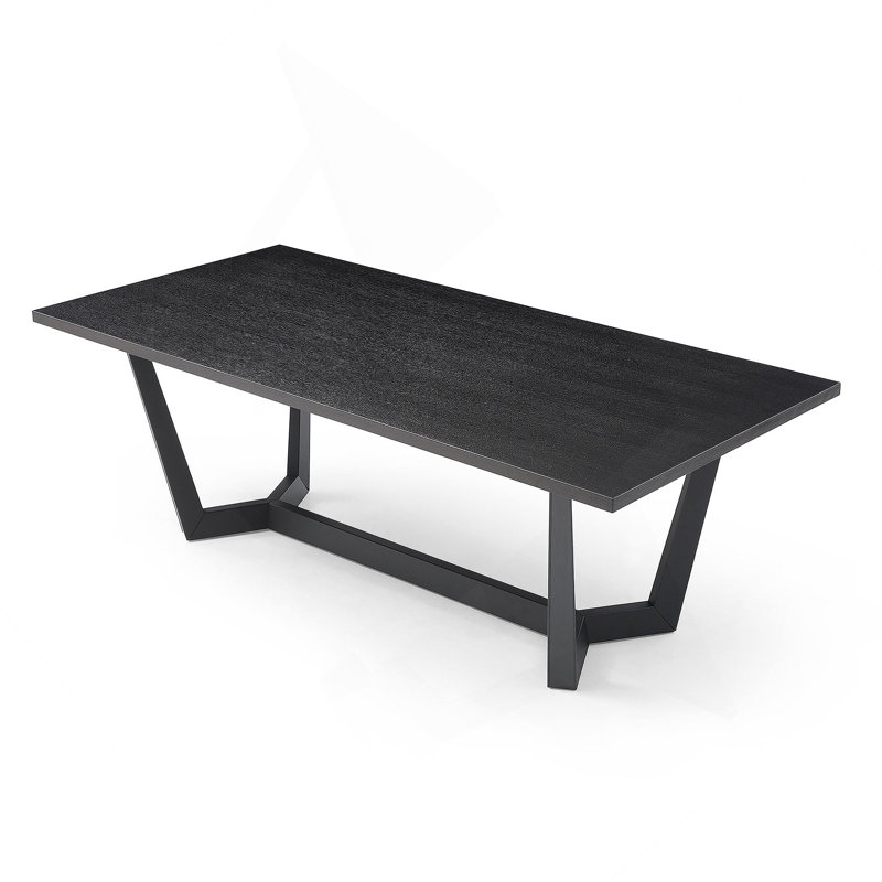 Rectangular MDF Dining Table Mid Century Modern