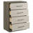 Litchfield 4-drawer Chest of Drawers Grey Oak