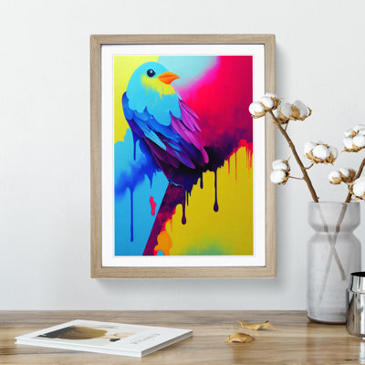 Bird Paint Drips No.3 - Wall Art