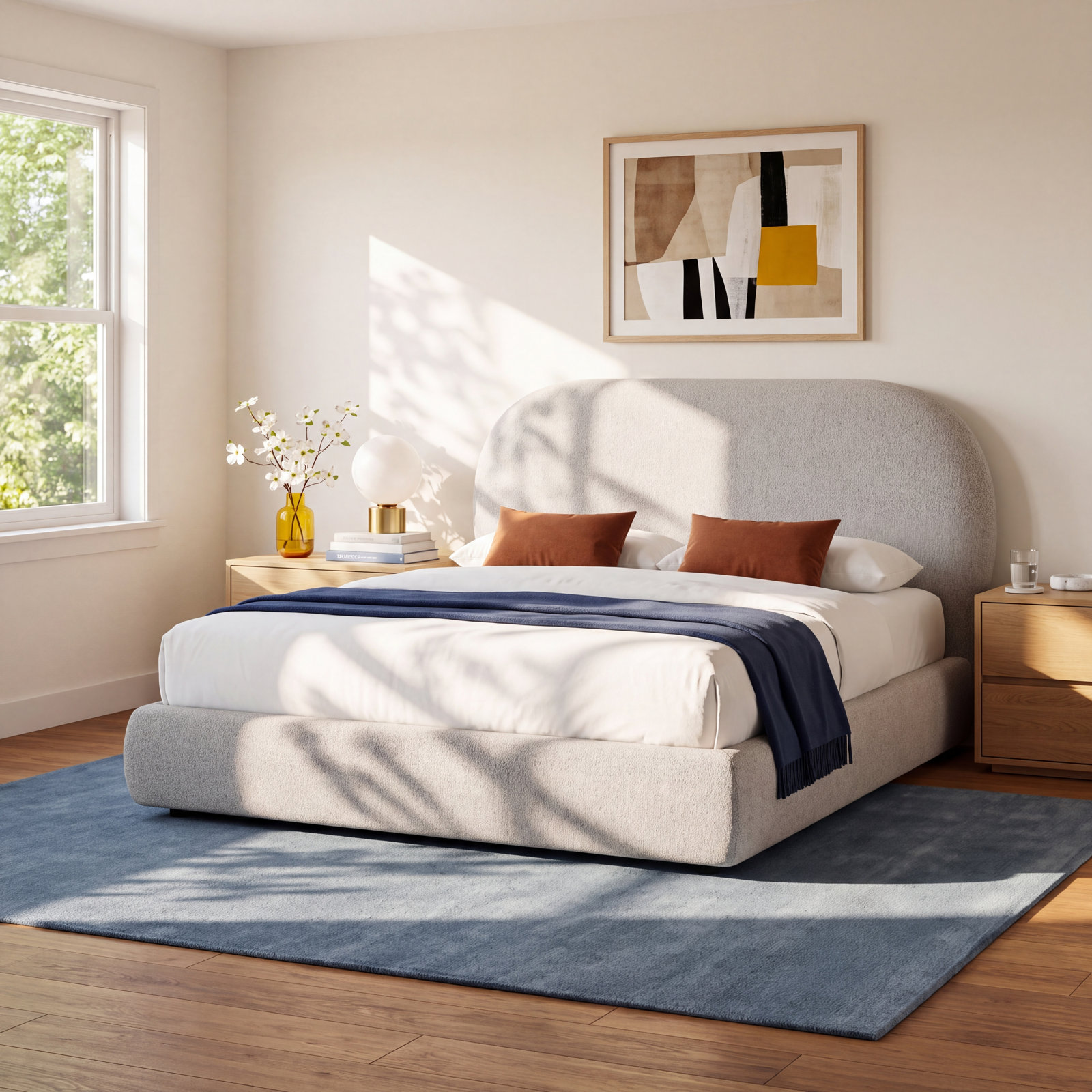 Monolith Upholstered Panel Bed, California King