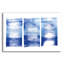 «Blue Geometric Abstract 1» par Wild Apple Portfolio, art mural en verre, 16 po x 12 po