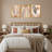 3-Piece Abstract Leaf Pattern MDF Wall Art Set