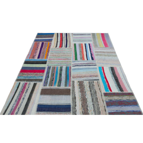 Foundry Select Sarem Wool Striped Rug | Wayfair