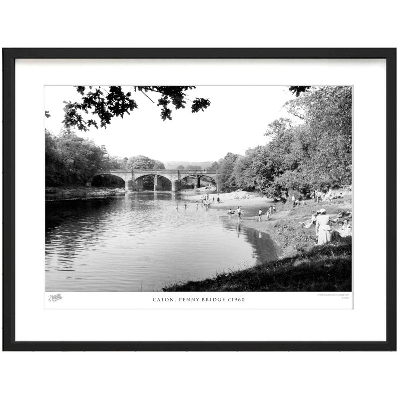 Caton, Penny Bridge C1960 - Single Picture Frame Print, 28cm H x 36cm W x 2.3cm D