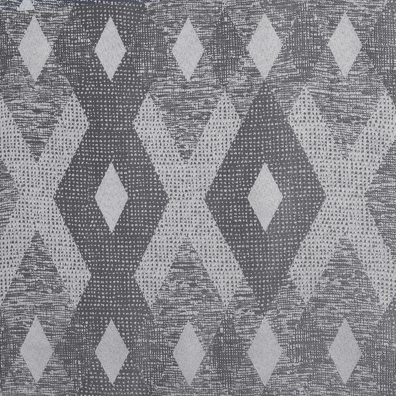 Jacquard Grey Wrinkle-Free Antimicrobial Bed Scarf – Full/Queen, 24" H x 90" W
