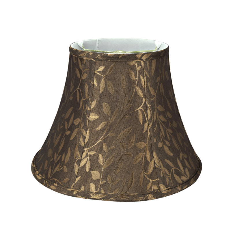 Abat-jour en lin cloche de 9,5 po (araignée) brun
