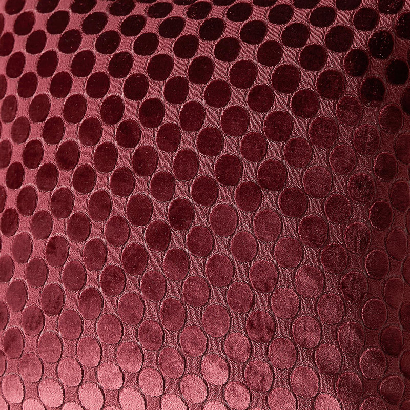 Square Throw Cushion With Filling, Burgundy