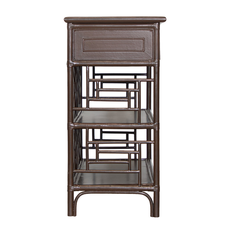 Chippendale End Table, Mocha