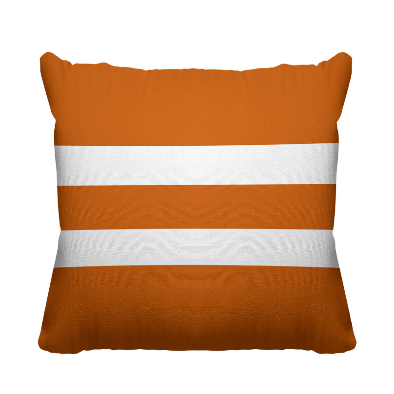Coussin décoratif intérieur / extérieur Kyson, L 19 po x H 19 po, Orange