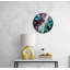 Horloge murale en marbre - Silencieux, verre trempé, motif abstrait-911493375