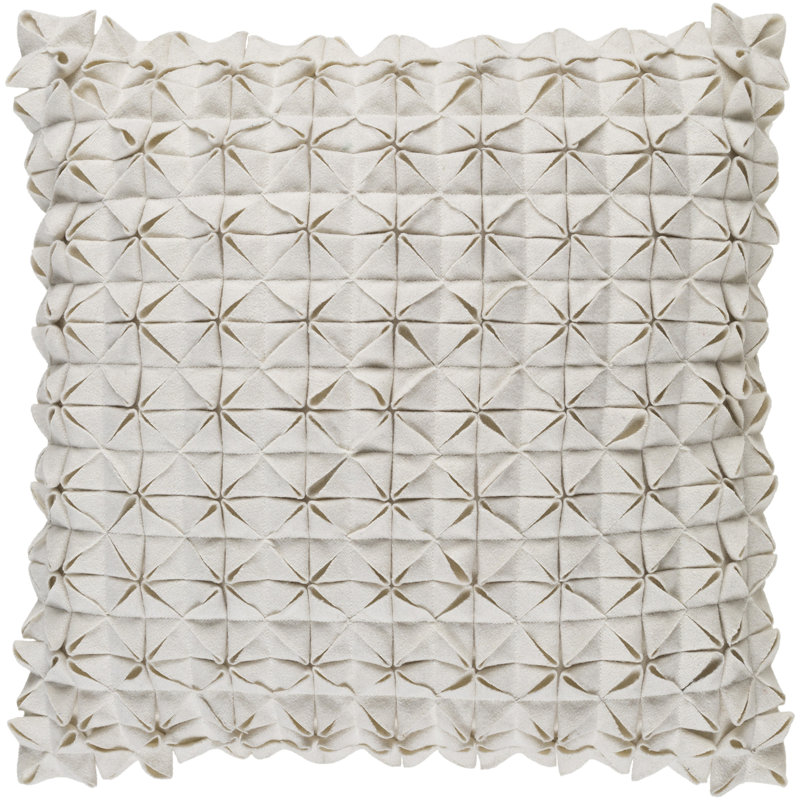 Geometric Throw Pillow, Brown, 22" H x 22" W x 1" D, Cover only