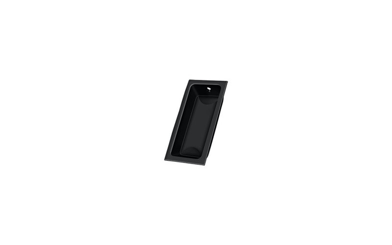 Flush Cup / Bin Pull, Painted Black
