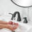 Widespread Bathroom Faucet with Drain Assembly