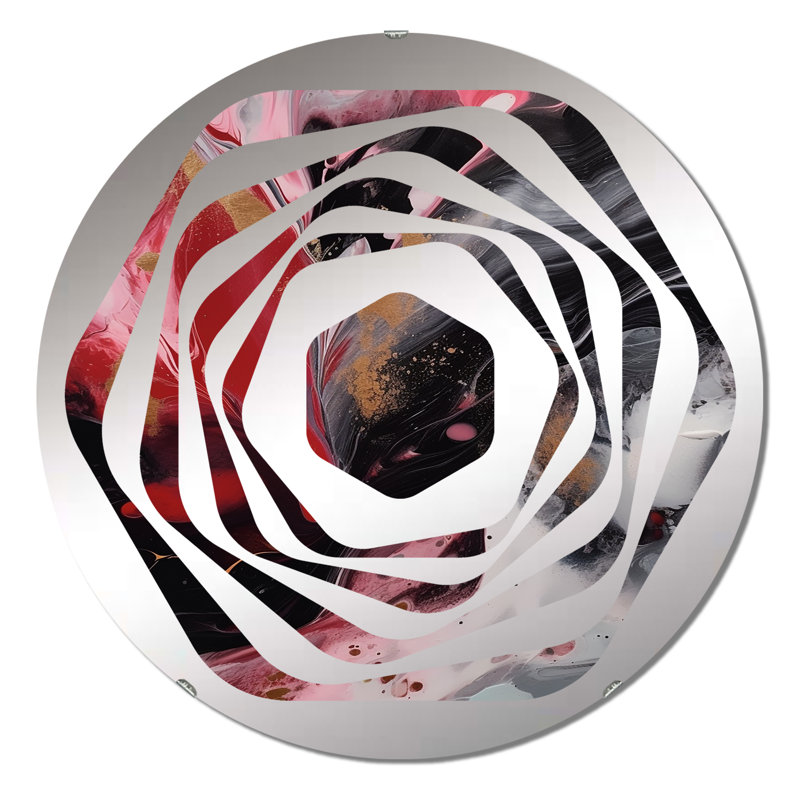 Arnauld - Miroir décoratif Amorphe, 23,6 po x 23,6 po