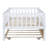 Tamsin Wood Daybed with Trundle & Fence Guardrails-125891681