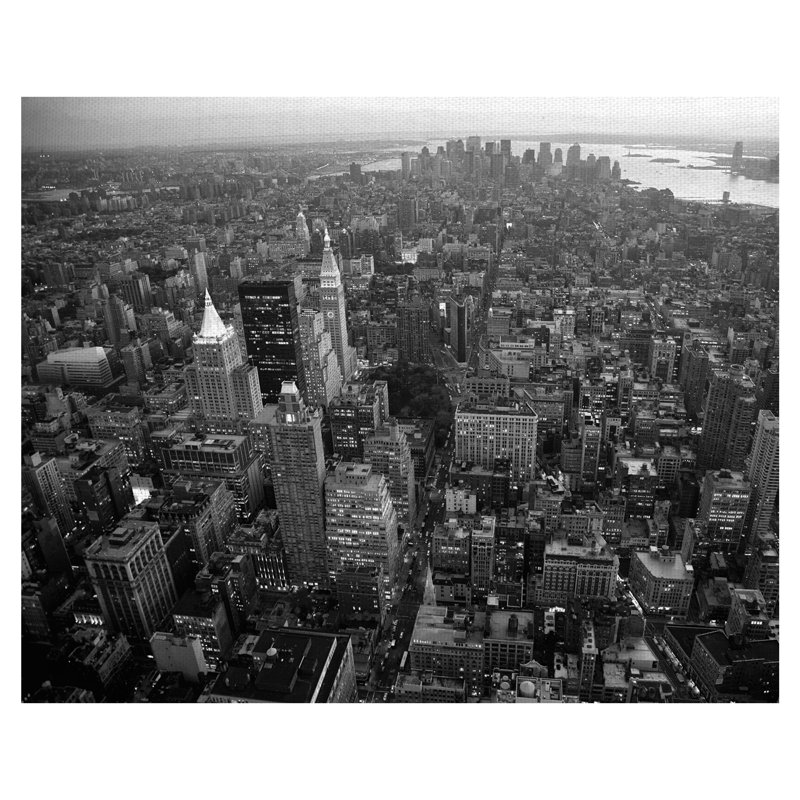 « empire state », reproduction d’impression sur toile tendue, H 30 po x l 40 po x P 1,5 po