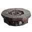 Round Faux Stone Propane Smokeless