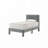 Cery Platform Bed,  Upholstery, Textured Headboard-114018796-114018798