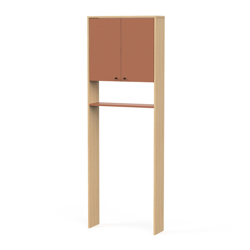 Azelle Wall Mounted Required Over The Toilet Storage, Apricot