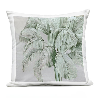Green Tropical Sway Outdoor Printed Pillow design by Norm Stelfox
