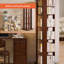 Bibliothèque rotative en bois massif noyer moderne