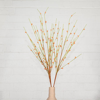 36" Artificial Twig Berry Branch For Vase Filler, Farmhouse Long Stem Sprays Bulk Bouquet For Wedding Party Home Office Table Centerpiece Shelf Decorations