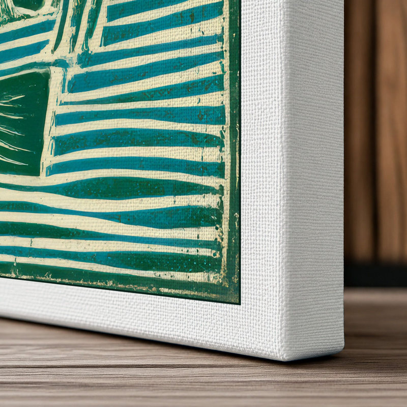 Leaping Bass Japandi - Print, 30x20 - 76.2 x 50.8 cm, White Border