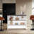 Wenge And White Kitchen Island With Ample Storage Space