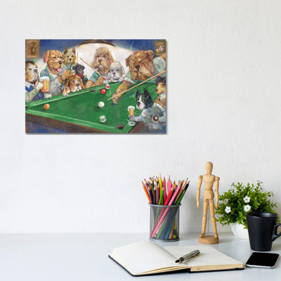 Pool Dogs by Ruane Manning - Painting Print