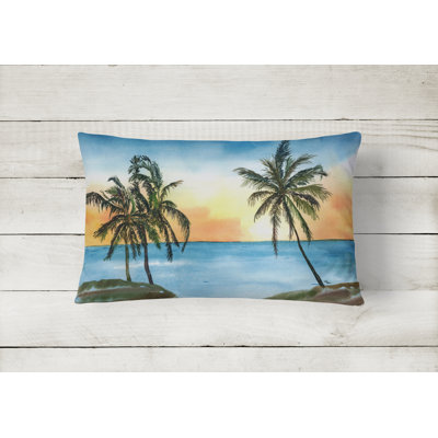 Palm Tree Indoor/Outdoor Throw Pillow