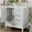 Ensemble de commode 30 po avec lavabo et porte à fermeture douce et armoire de rangement 3 tiroirs-120855800