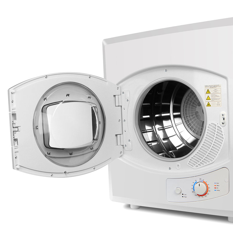 Compact White Portable Electric Front Load Clothes Dryer