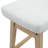 Extra Wide 19.7" Seat Counter Height Stool Modern Upholstered Wood Saddle Barstools-637589442