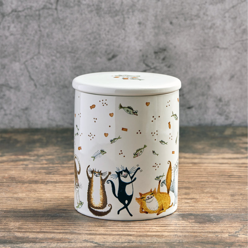 From Wags to Whiskers Cat Treat Jar