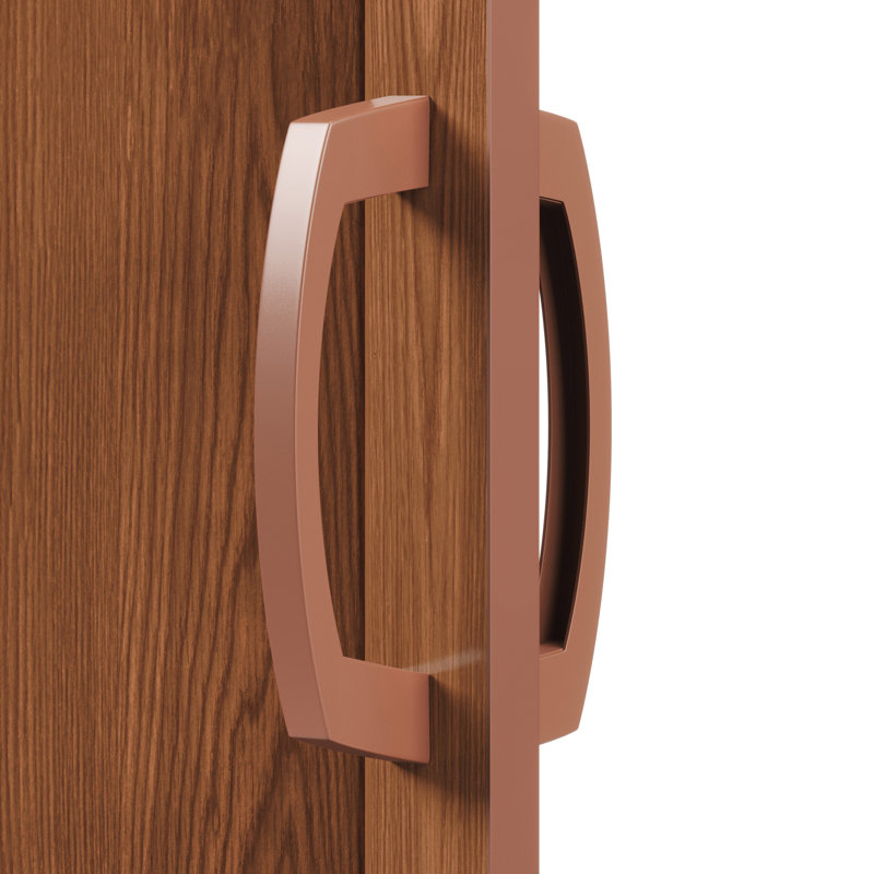 Double Walled Foldable Heavy Duty Accordion Doors, 80" H x 48" W x 1.2" D, Walnut