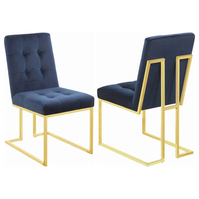 Persas Tufted Velvet Side Chair 