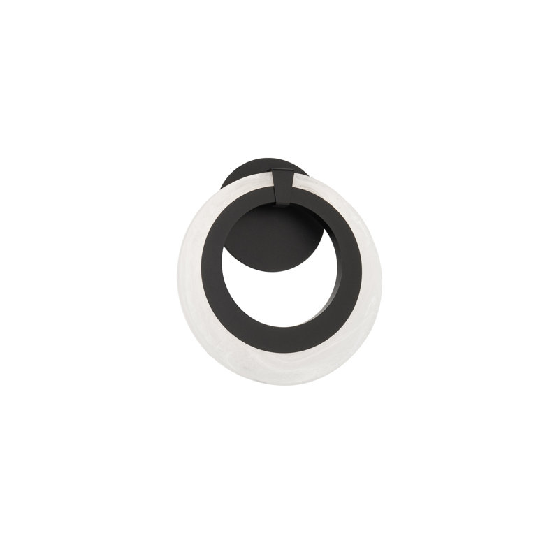 Serenity 1 - Light LED Armed Sconce, Matte Black