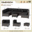 Ensemble de mobilier de patio 7 pièces-236281396-236281355