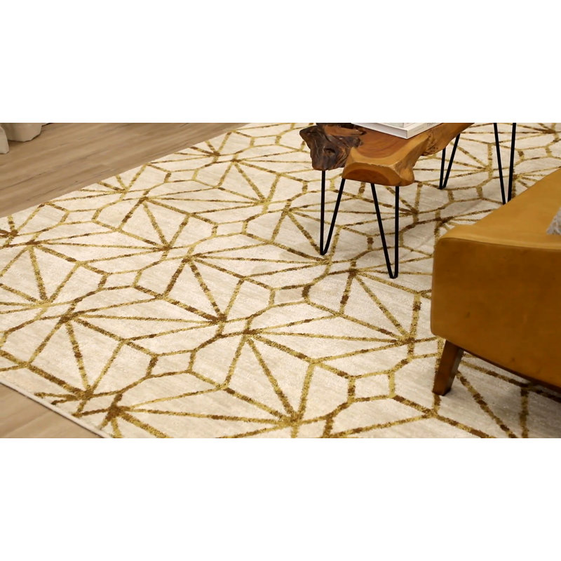 Celeste Multi-Color Geometric Wool Accent Rug
