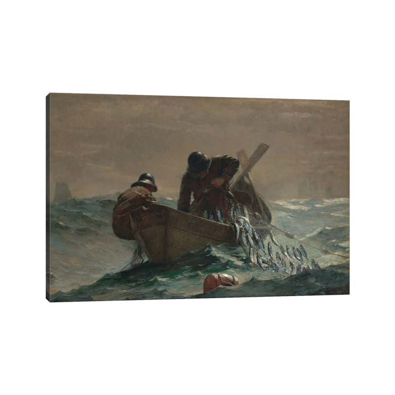 The Herring Net by Winslow Homer - Wrapped Canvas Print, 101.6 cm H x 66.04 cm W x 1.91 cm D