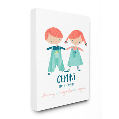Mattock Fun Modern Zodiac Gemini Children Art