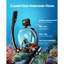 Scuba Tank, 0.5L Portable Diving Tank, Diving Oxygen Cylinder with Pump Supports 5-10 Minutes Underwater Breathing, 32.81 ft Diving Depth, Refillable Snorkel Air Tank for Underwater Exploration