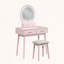 Commode de coiffeuse avec miroir tactile DEL et tiroirs de rangement-1011948661