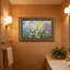 Cadre mural vintage orné de fleurs printanières – Cadre décoratif doré pour œuvres d'art.-1738601467