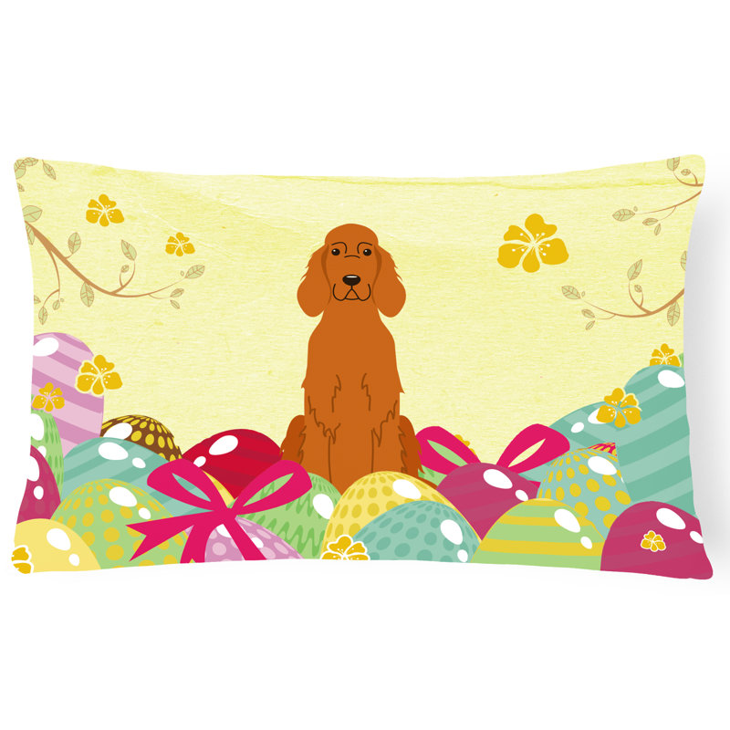 Coussin lombaire de pâques œufs