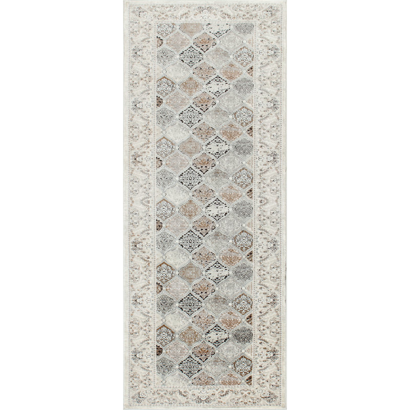 Shonique Cotton Abstract Indoor Rug, Runner 2'6" x 8'