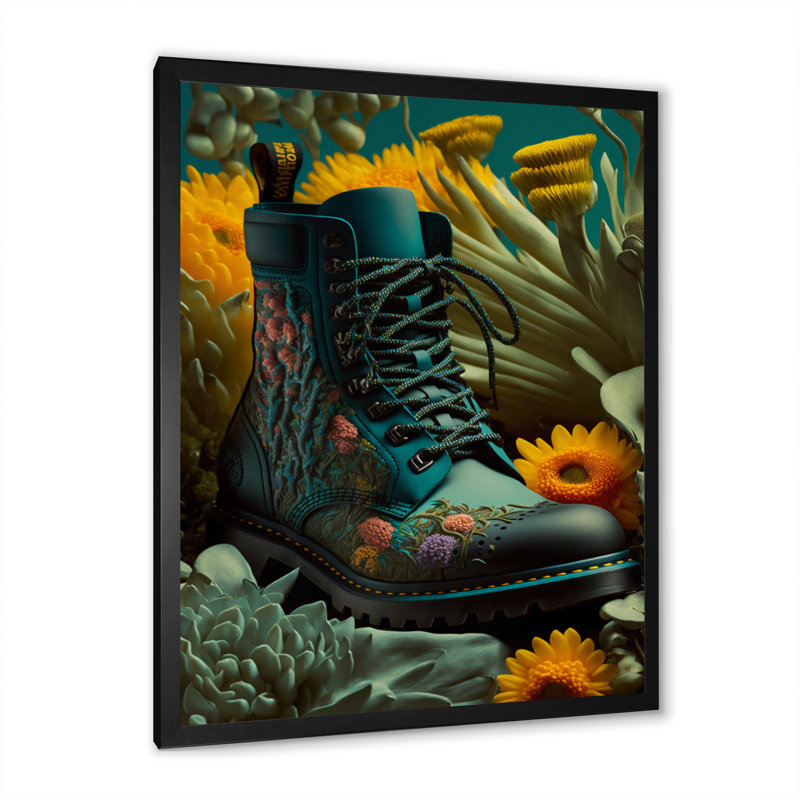 - Art mural sur toile tendance, L 12 po x H 20 po, Cadre photo noir