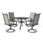 Ensemble de chaises pivotantes et table ronde 5 pièces Atayurt (parasol à durée limitée)-136749209