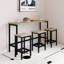 Ensemble de table de salle à manger 60,2 "moderne 4 pièces avec 3 chaises-860268067